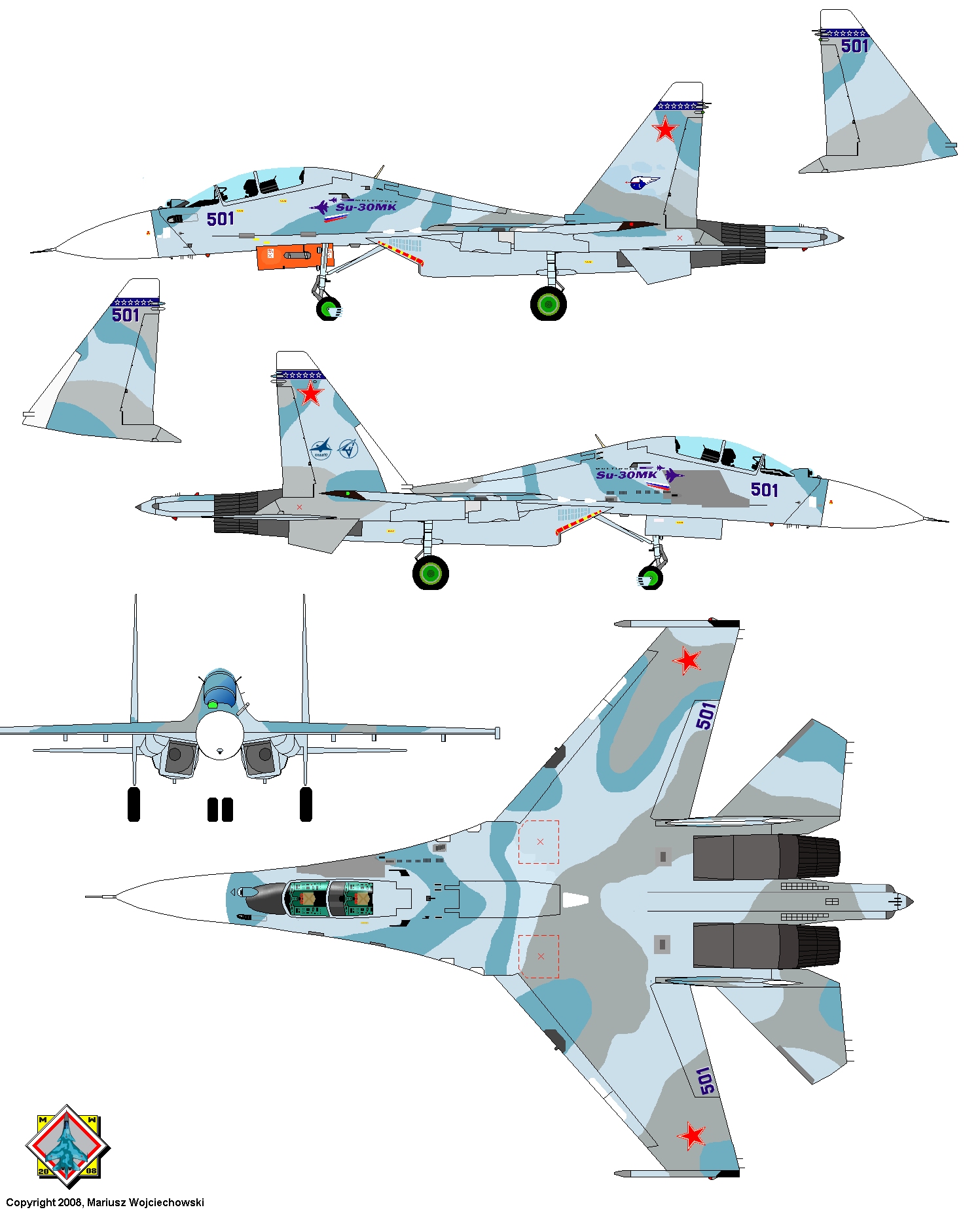 1/48 SU-30 SU-30MKK Russian Sukhoi Update Detail PE Etched For ACADEMY D2026 